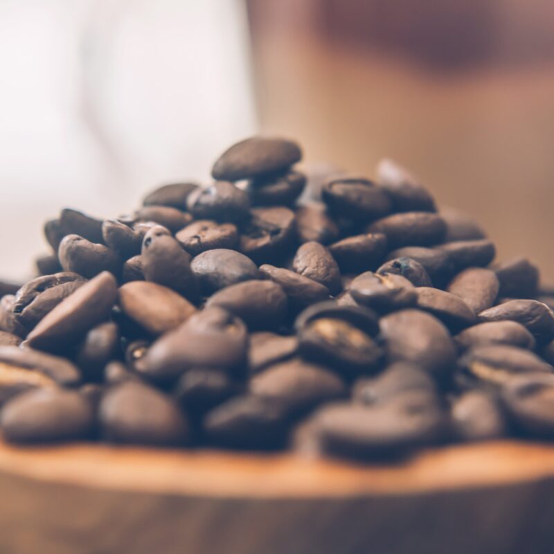 Coffee beans in a bowl