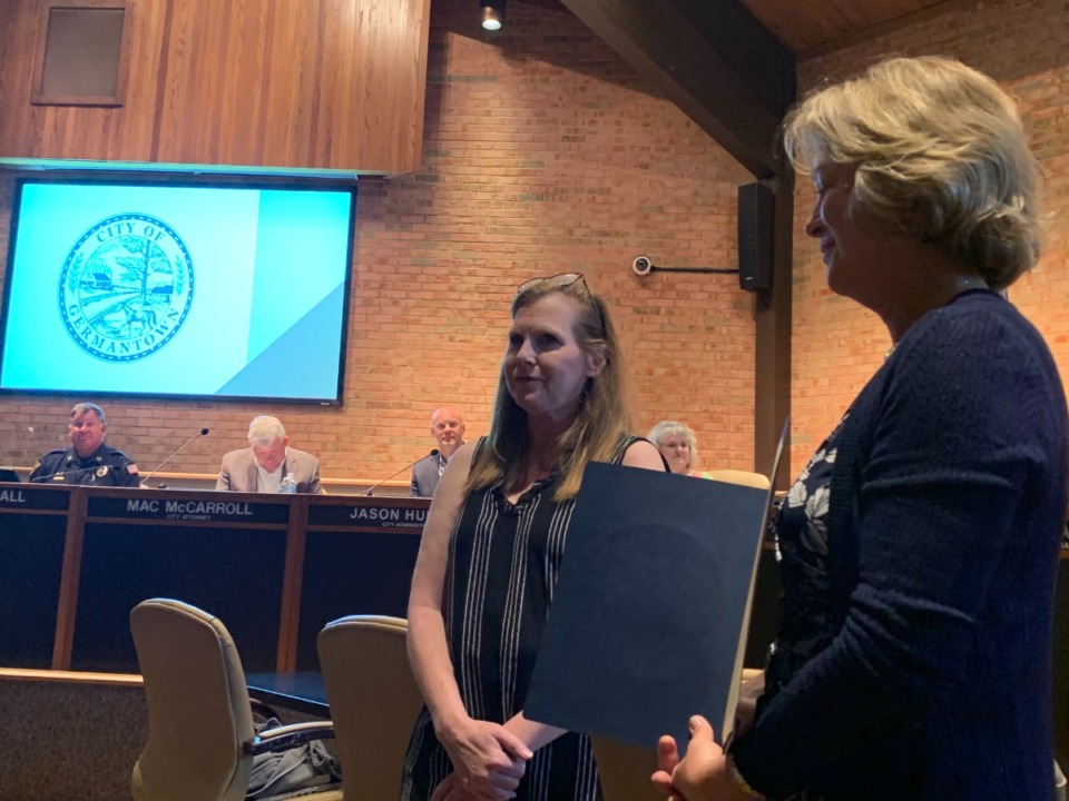 Germantown honors outgoing education foundation leader
